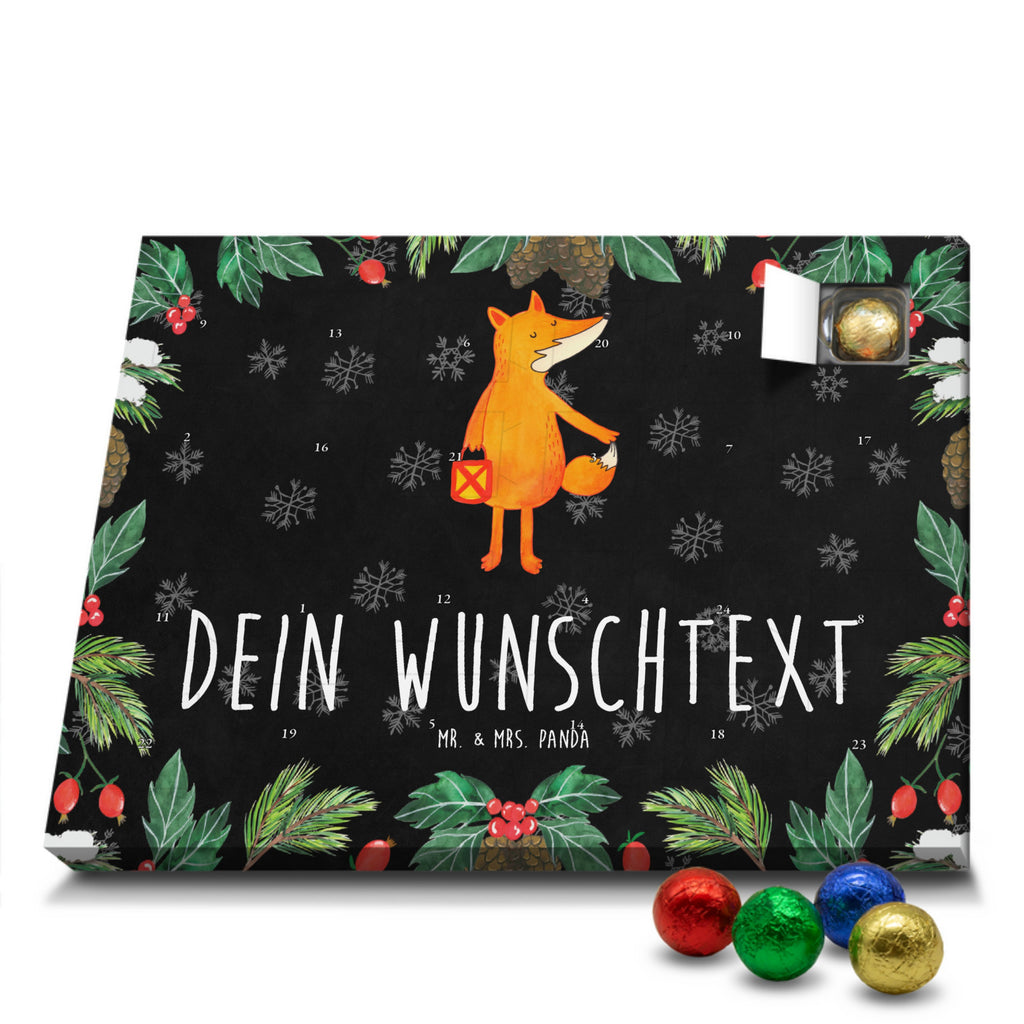 Personalisierter Schoko Adventskalender Fuchs Laterne Personalisierter Adventskalender, Adventskalender mit Namen, Fuchs, Füchse, Spruch trösten, Liebeskummer Spruch, Laterne, Sankt Martin, Laternenumzug, Aufmuntern, Cäsar Otto Hugo Flaischlen