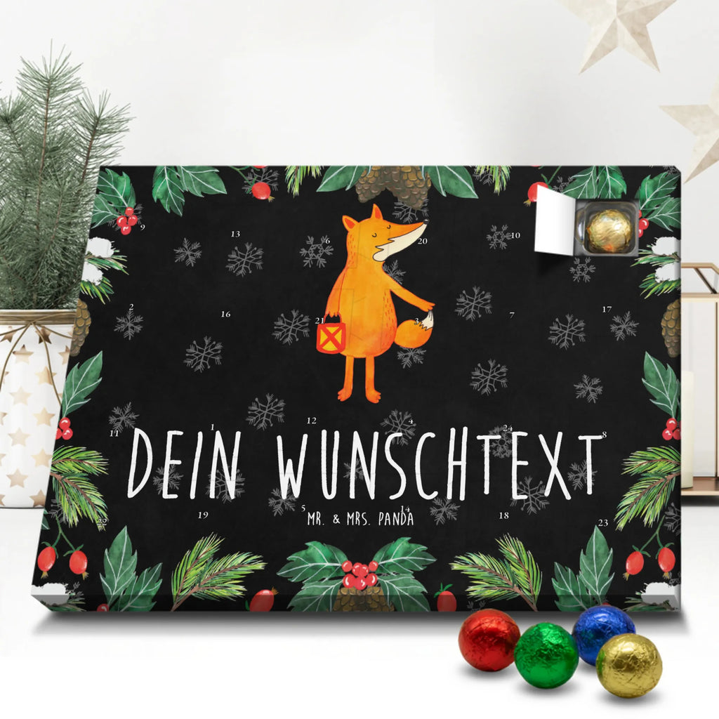 Personalisierter Schoko Adventskalender Fuchs Laterne Personalisierter Adventskalender, Adventskalender mit Namen, Fuchs, Füchse, Spruch trösten, Liebeskummer Spruch, Laterne, Sankt Martin, Laternenumzug, Aufmuntern, Cäsar Otto Hugo Flaischlen