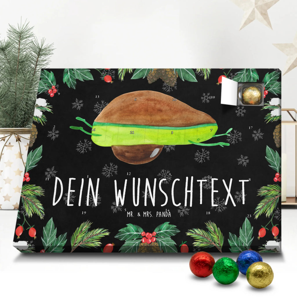 Personalisierter Schoko Adventskalender Avocado Yoga Personalisierter Adventskalender, Adventskalender mit Namen, Avocado, Veggie, Vegan, Gesund, Avocado Yoga Vegan