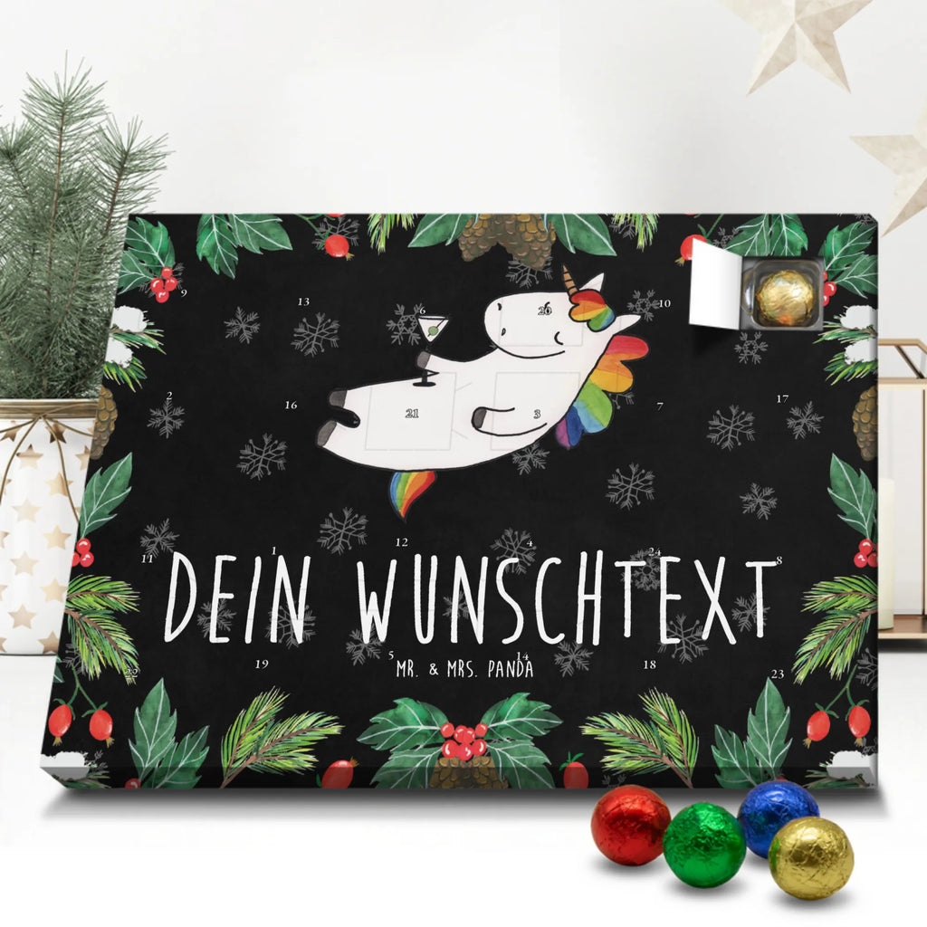 Personalisierter Schoko Adventskalender Einhorn Cocktail Personalisierter Adventskalender, Adventskalender mit Namen, Einhorn, Einhörner, Einhorn Deko, Pegasus, Unicorn, Party, Spaß, Feiern, Caipirinha, Rum, Cuba Libre, Sekt, Freundin, Geburtstag, lustig, witzig, Spruch, Glitzer