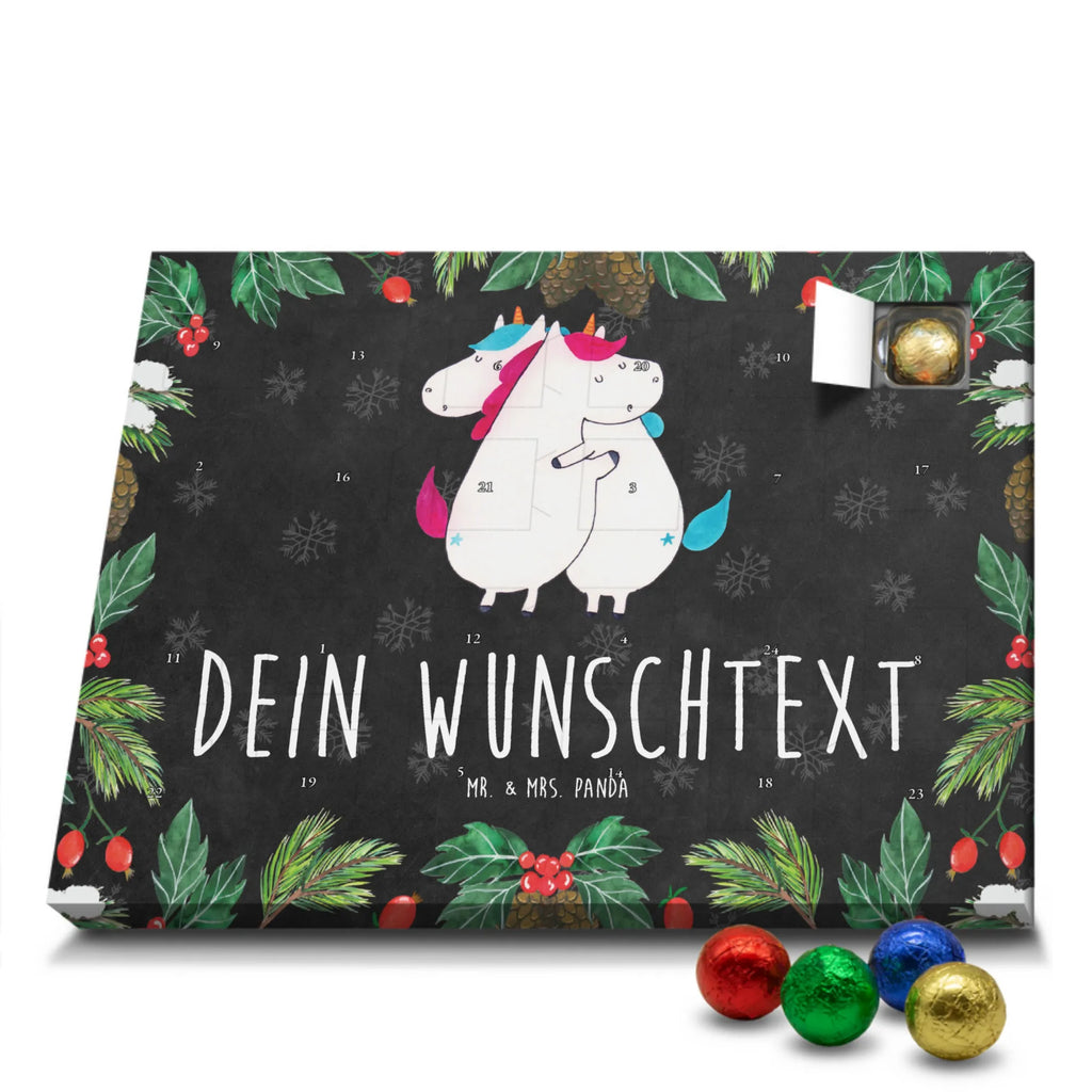 Personalisierter Schoko Adventskalender Einhörner Umarmen Personalisierter Adventskalender, Adventskalender mit Namen, Einhorn, Einhörner, Einhorn Deko, Pegasus, Unicorn, Freundinnen, Freundin, BFF, Schwester, Schwestern, Familie, Geschwister, Sister, Liebe