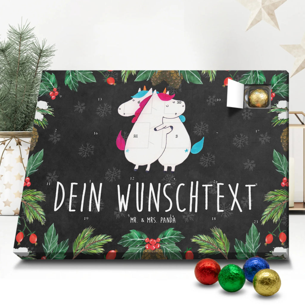 Personalisierter Schoko Adventskalender Einhörner Umarmen Personalisierter Adventskalender, Adventskalender mit Namen, Einhorn, Einhörner, Einhorn Deko, Pegasus, Unicorn, Freundinnen, Freundin, BFF, Schwester, Schwestern, Familie, Geschwister, Sister, Liebe