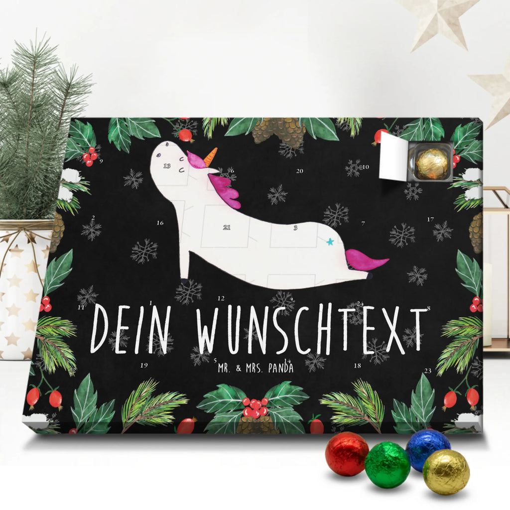 Personalisierter Schoko Adventskalender Einhorn Yoga Personalisierter Adventskalender, Adventskalender mit Namen, Einhorn, Einhörner, Einhorn Deko, Pegasus, Unicorn, Yoga, Namaste, Achtsamkeit, Entspannung, Joga, Yogamatte, Sport, lustig, witzig, süß