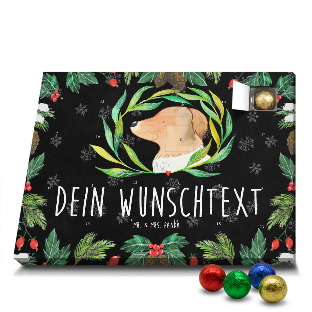 Personalisierter Schoko Adventskalender Hund Blumen Personalisierter Adventskalender, Adventskalender mit Namen, Hund, Hundemotiv, Haustier, Hunderasse, Tierliebhaber, Hundebesitzer, Sprüche, Ranke, Therapie, Selbsttherapie, Hundeliebe, Hundeglück, Hunde