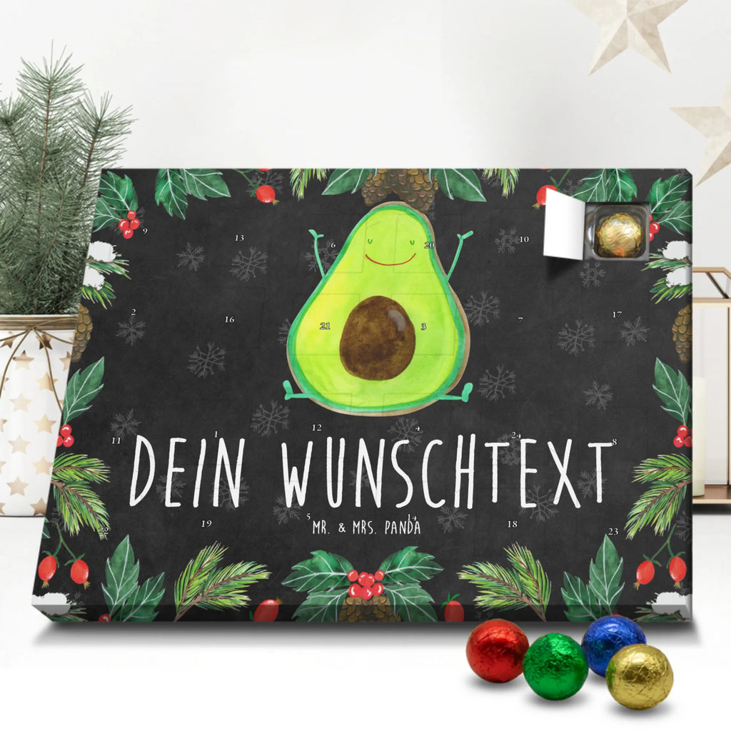 Personalisierter Schoko Adventskalender Avocado Glücklich Personalisierter Adventskalender, Adventskalender mit Namen, Avocado, Veggie, Vegan, Gesund, Chaos