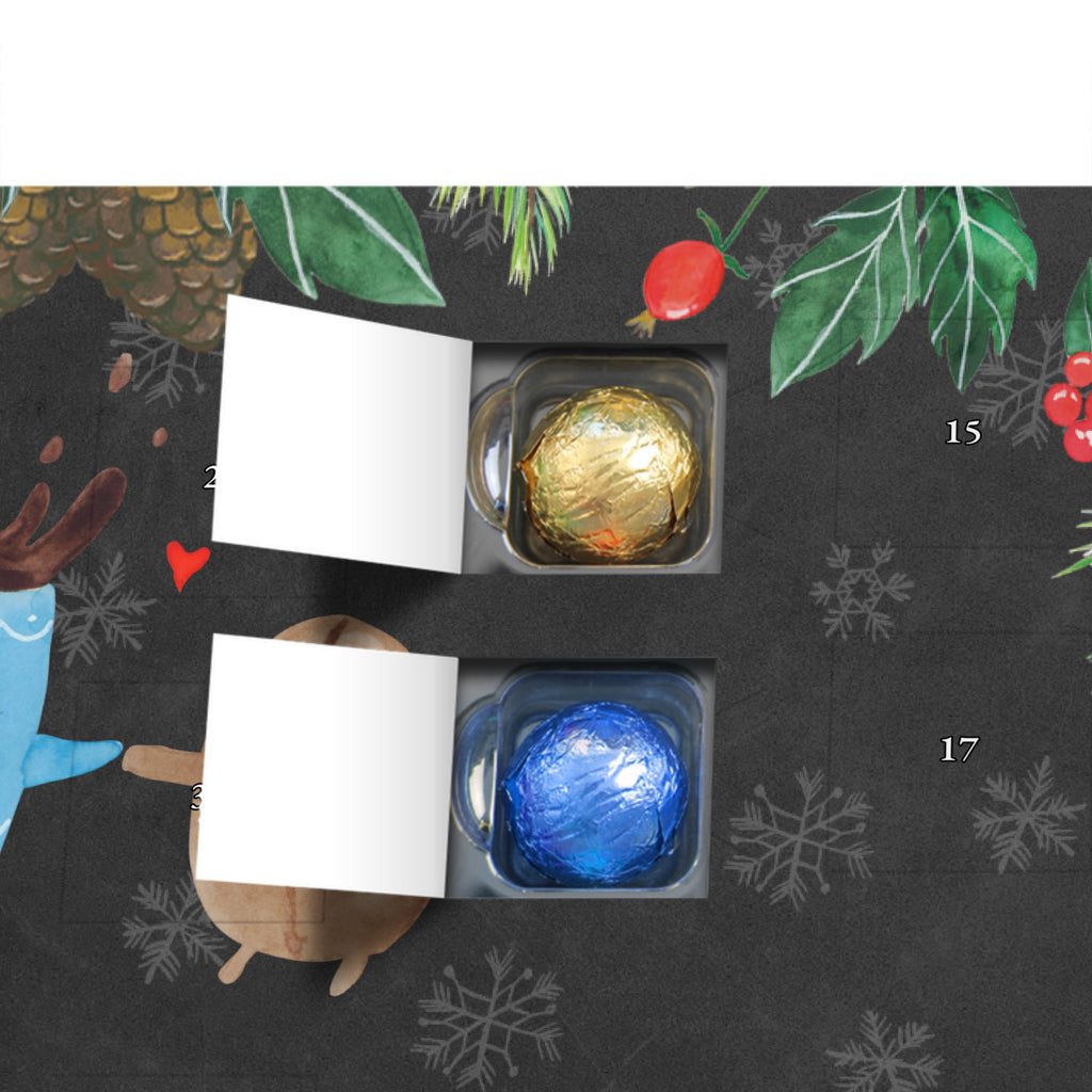 Personalisierter Schoko Adventskalender Kaffee Bohne Personalisierter Adventskalender, Adventskalender mit Namen, Tiermotive, Gute Laune, lustige Sprüche, Tiere, Kaffee, Kaffeebohne, Genuss, Zufriedenheit, Glück