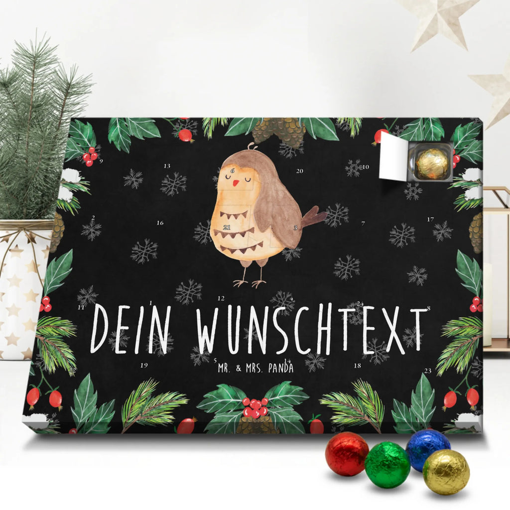 Personalisierter Schoko Adventskalender Eule Zufrieden Personalisierter Adventskalender, Adventskalender mit Namen, Eule, Eule Spruch, Eule deko, Owl, Liebe Spruch, Romantisch, Wortspiel lustig, Spruch schön, Geschenk Hochzeitstag