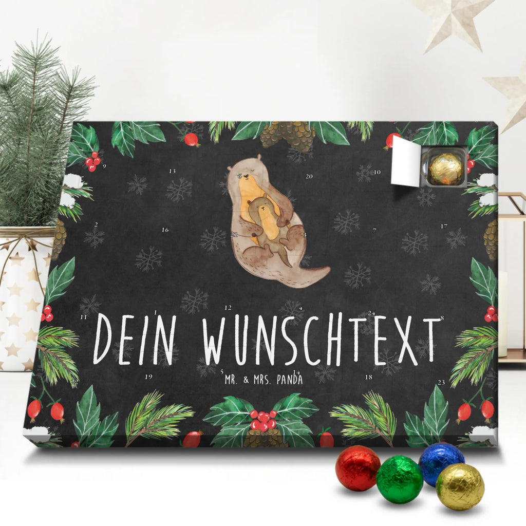 Personalisierter Schoko Adventskalender Otter Kind Personalisierter Adventskalender, Adventskalender mit Namen, Otter, Fischotter, Seeotter, Otter Seeotter See Otter