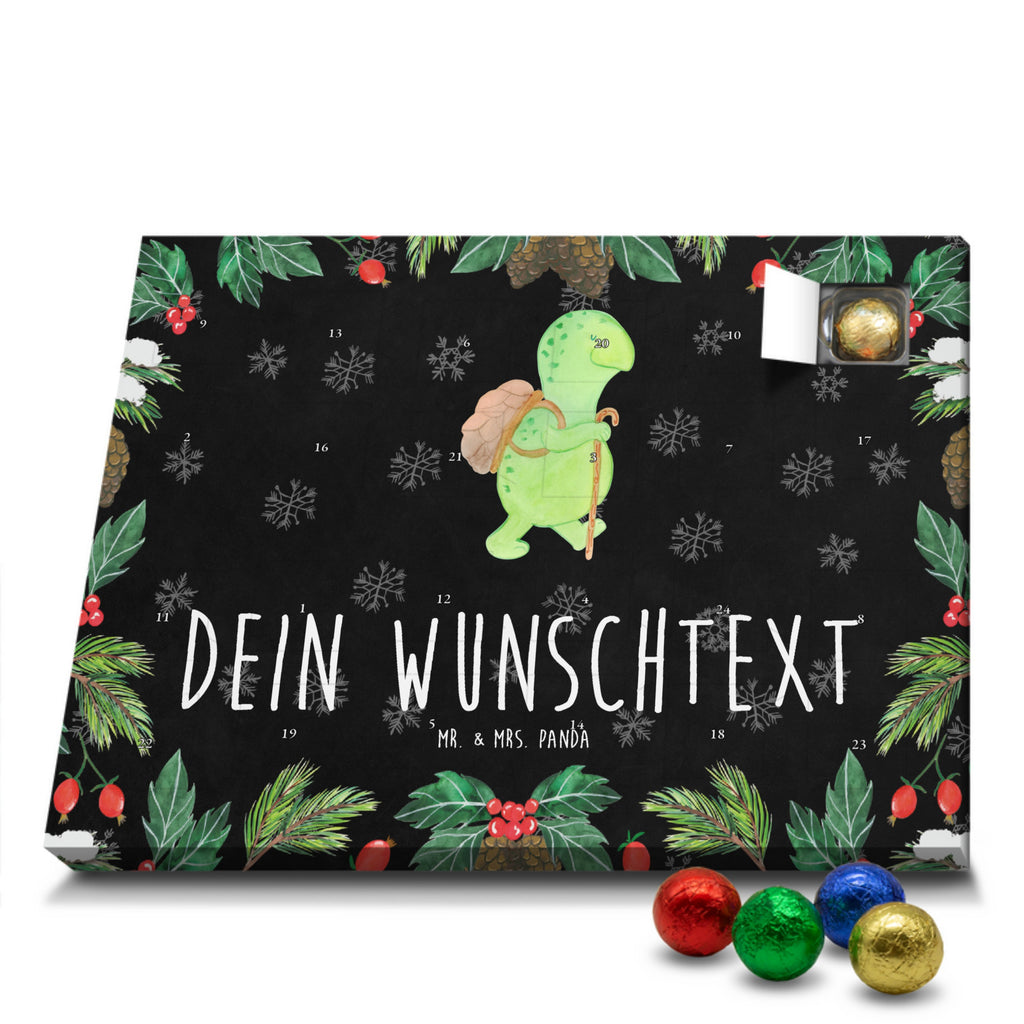 Personalisierter Schoko Adventskalender Schildkröte Wanderer Personalisierter Adventskalender, Adventskalender mit Namen, Schildkröte, Schildkröten, Motivation, Motivationsspruch, Motivationssprüche, Neuanfang