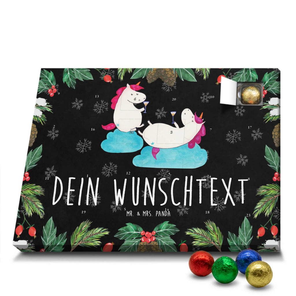 Personalisierter Schoko Adventskalender Einhorn Sekt Personalisierter Adventskalender, Adventskalender mit Namen, Einhorn, Einhörner, Einhorn Deko, Unicorn, Freundinnen, Freundin, BFF, Sekt, Mädelsabend, Spaß, Party, Korken, Anstoßen, Beste