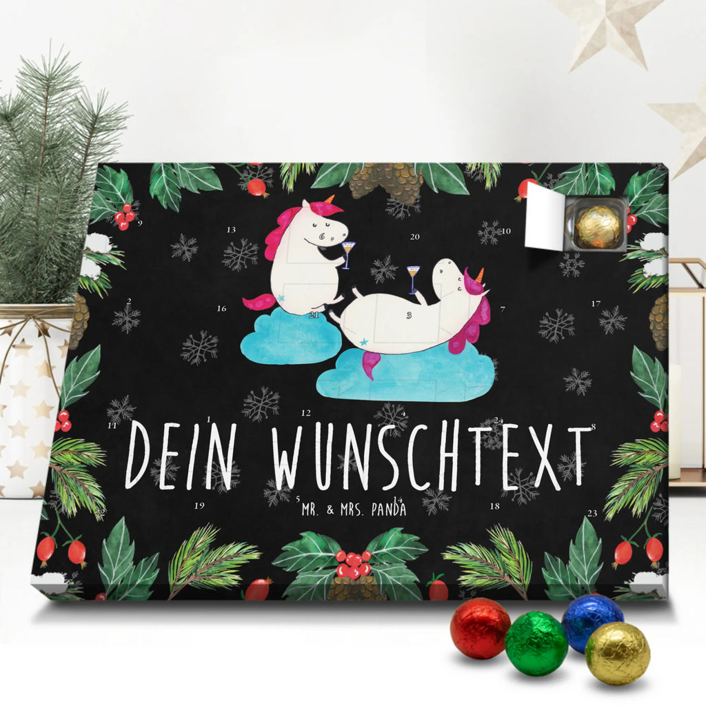 Personalisierter Schoko Adventskalender Einhorn Sekt Personalisierter Adventskalender, Adventskalender mit Namen, Einhorn, Einhörner, Einhorn Deko, Unicorn, Freundinnen, Freundin, BFF, Sekt, Mädelsabend, Spaß, Party, Korken, Anstoßen, Beste