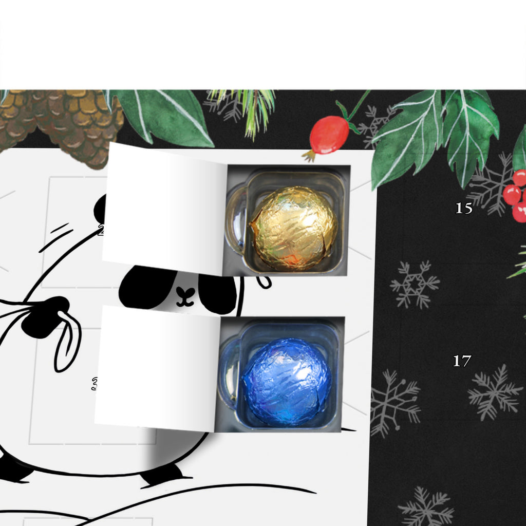 Personalisierter Schoko Adventskalender Panda Weihnachten Personalisierter Adventskalender, Adventskalender mit Namen