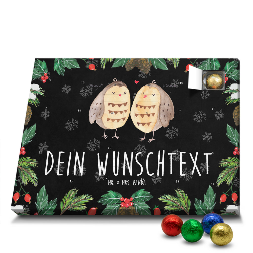 Personalisierter Schoko Adventskalender Eulen Liebe Personalisierter Adventskalender, Adventskalender mit Namen, Eule, Eule Deko, Liebe, Hochzeit Spruch, Owl, All you need is love, Liebe Spruch, Freundin Geschenk, Freund, Wortspiel lustig