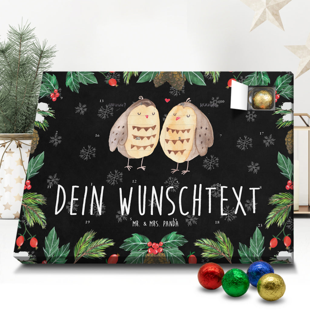 Personalisierter Schoko Adventskalender Eulen Liebe Personalisierter Adventskalender, Adventskalender mit Namen, Eule, Eule Deko, Liebe, Hochzeit Spruch, Owl, All you need is love, Liebe Spruch, Freundin Geschenk, Freund, Wortspiel lustig