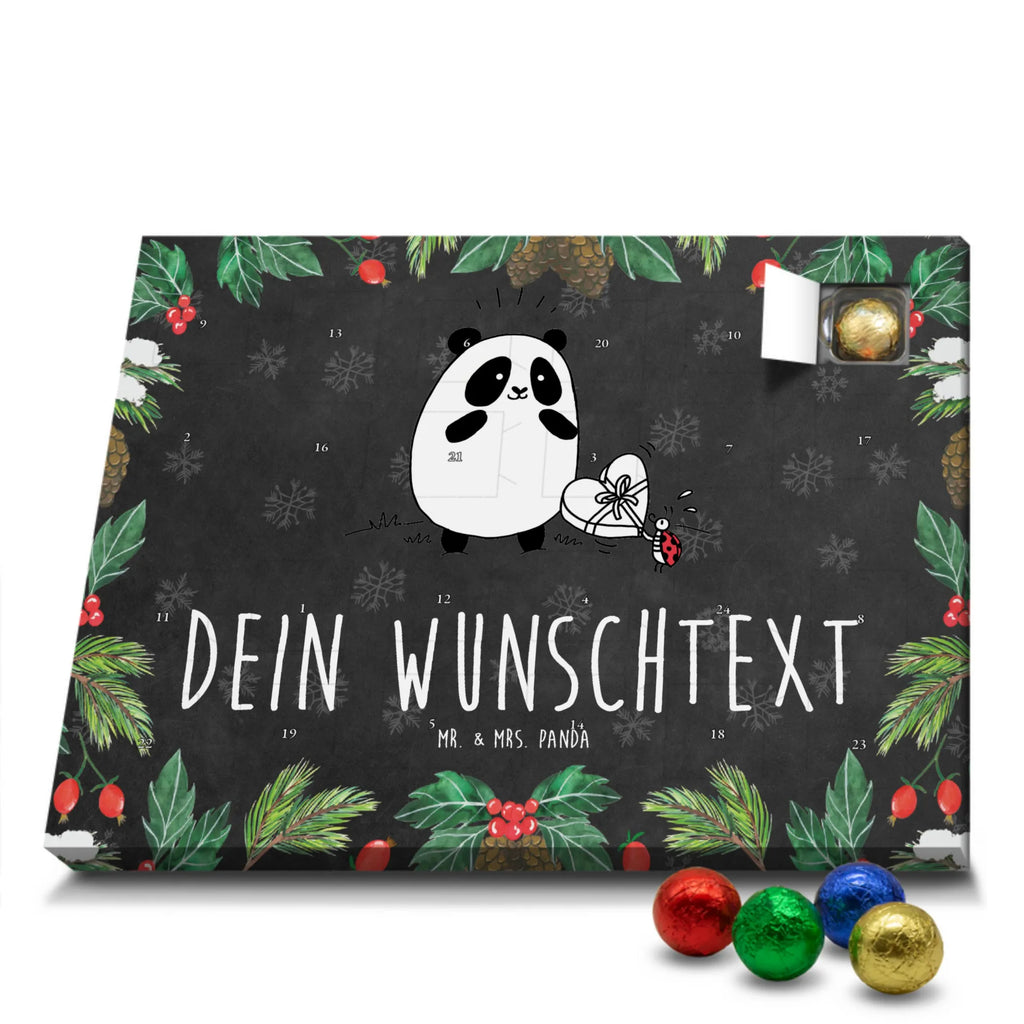 Personalisierter Schoko Adventskalender Panda Dankeschön Personalisierter Adventskalender, Adventskalender mit Namen