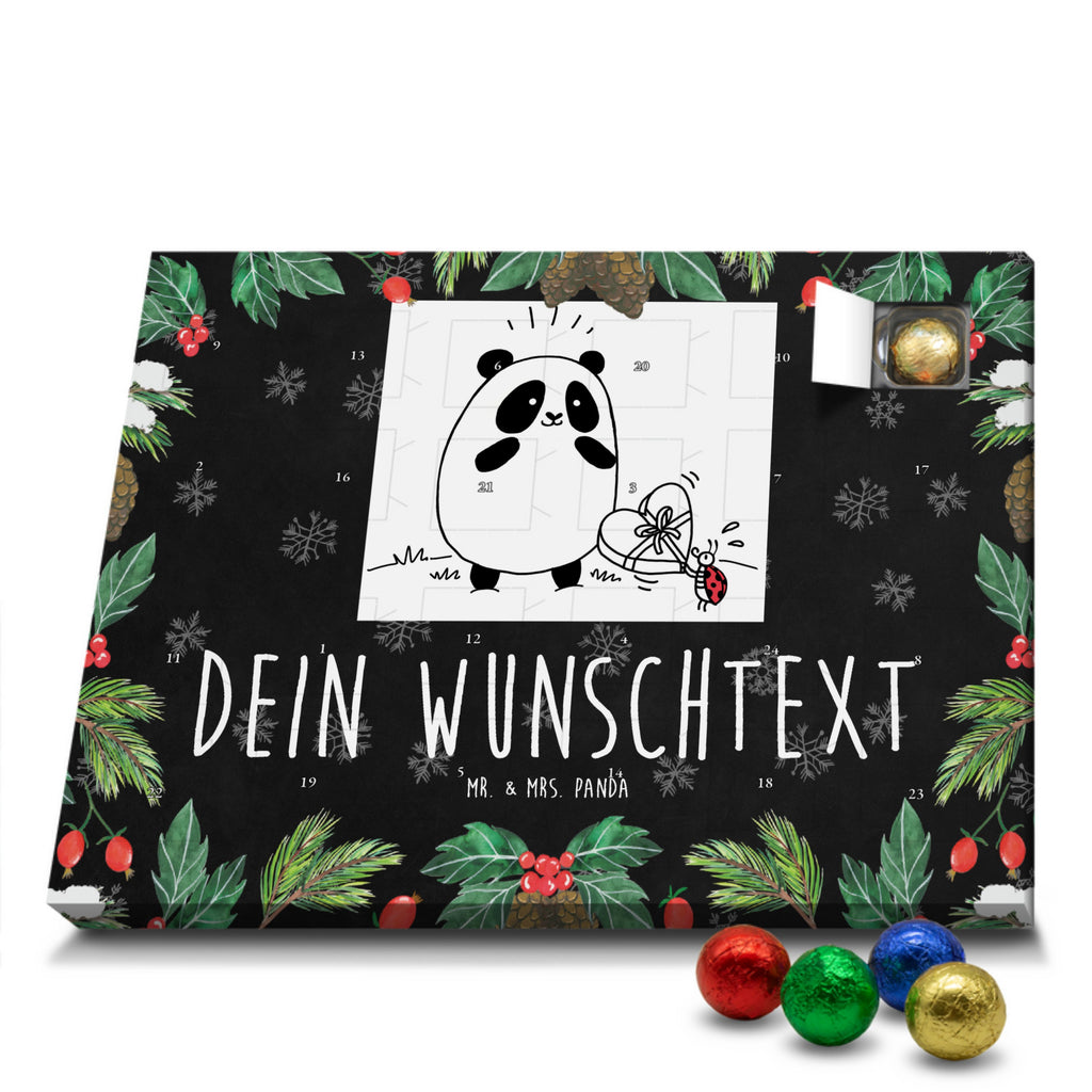 Personalisierter Schoko Adventskalender Panda Dankeschön Personalisierter Adventskalender, Adventskalender mit Namen