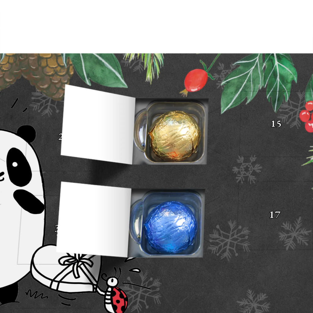 Personalisierter Schoko Adventskalender Panda Dankeschön Personalisierter Adventskalender, Adventskalender mit Namen