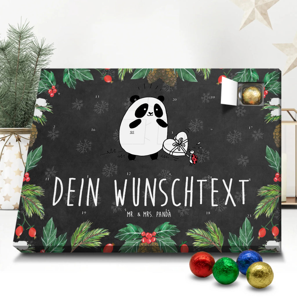 Personalisierter Schoko Adventskalender Panda Dankeschön Personalisierter Adventskalender, Adventskalender mit Namen