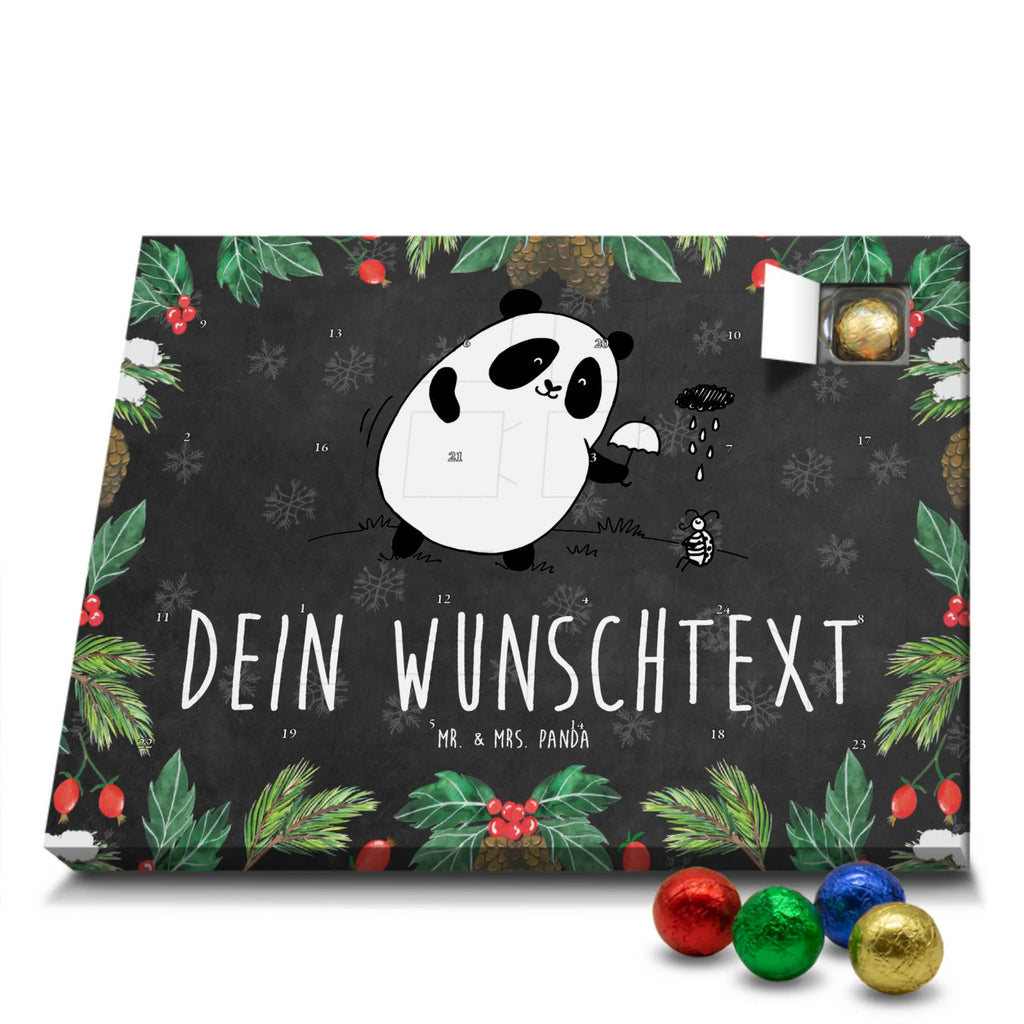 Personalisierter Schoko Adventskalender Panda Zusammenhalt Personalisierter Adventskalender, Adventskalender mit Namen