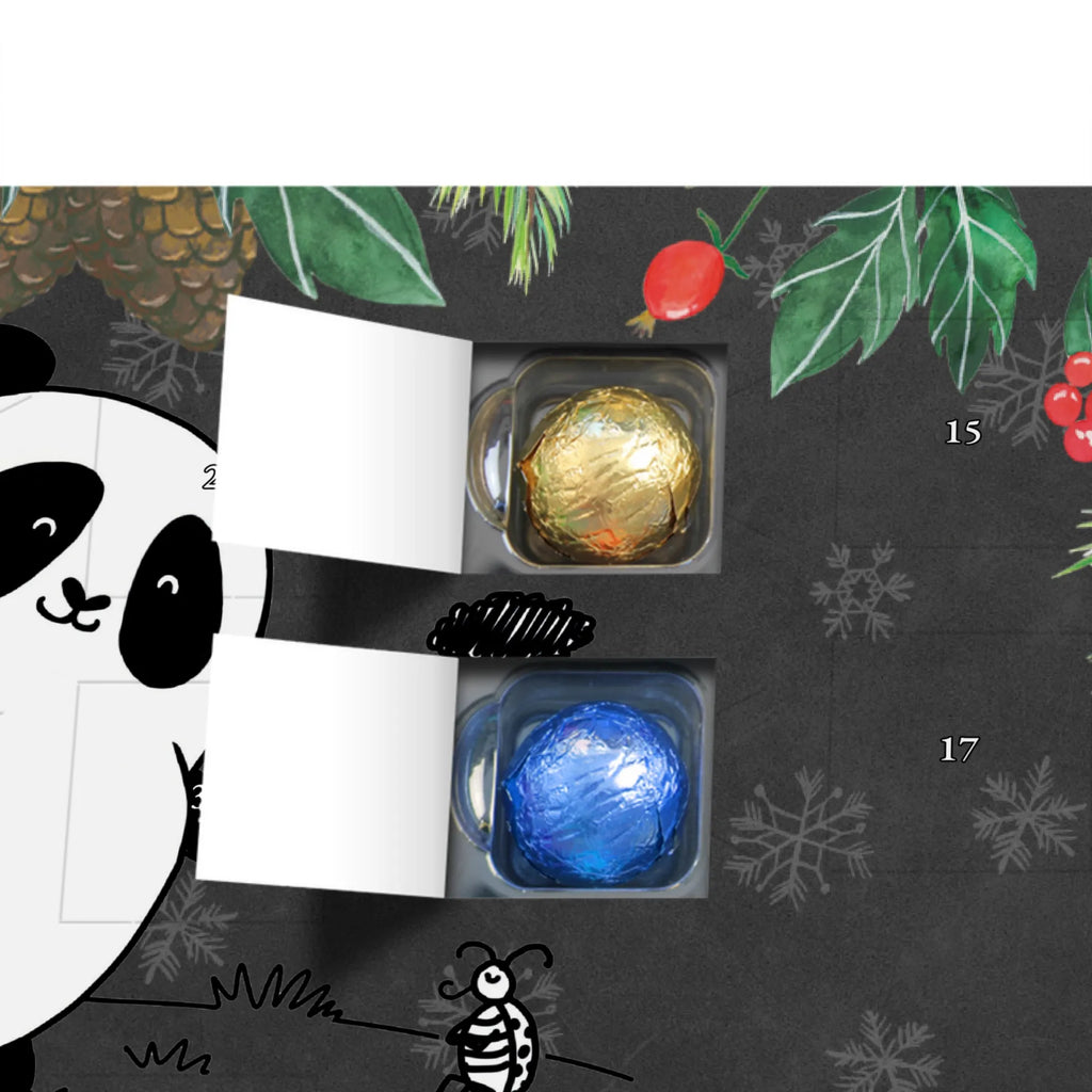 Personalisierter Schoko Adventskalender Panda Zusammenhalt Personalisierter Adventskalender, Adventskalender mit Namen