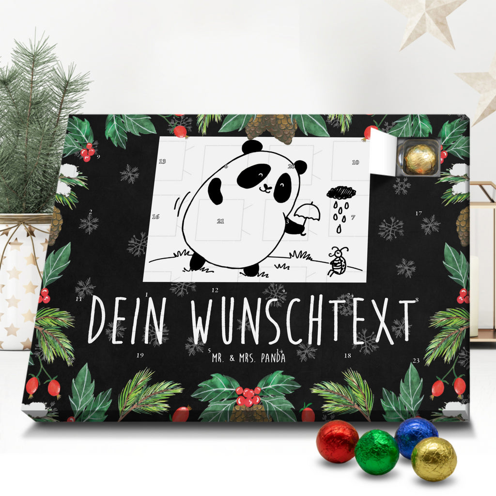 Personalisierter Schoko Adventskalender Panda Zusammenhalt Personalisierter Adventskalender, Adventskalender mit Namen