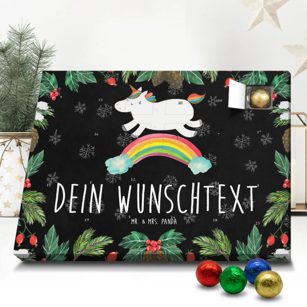 Personalisierter Schoko Adventskalender Einhorn Regenbogen Personalisierter Adventskalender, Adventskalender mit Namen, Einhorn, Einhörner, Einhorn Deko, Pegasus, Unicorn, Regenbogen, Glitzer, Einhornpower, Erwachsenwerden, Einhornautobahn