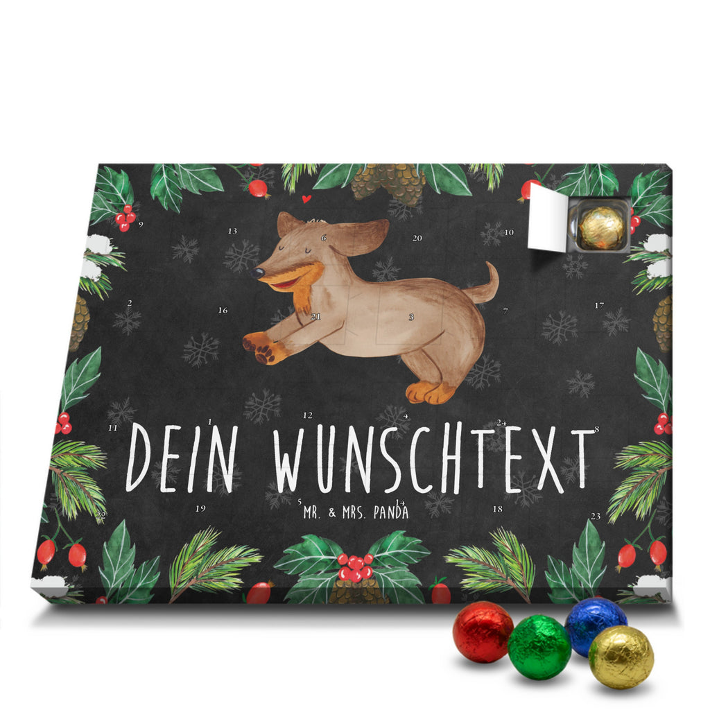 Personalisierter Schoko Adventskalender Hund Dackel Personalisierter Adventskalender, Adventskalender mit Namen, Hund, Hundemotiv, Haustier, Hunderasse, Tierliebhaber, Hundebesitzer, Sprüche, Hunde, Dackel, Dachshund, happy dog