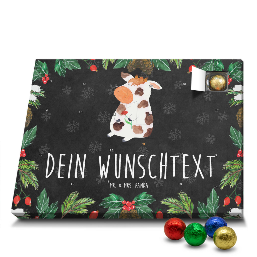 Personalisierter Schoko Adventskalender Kuh Personalisierter Adventskalender, Adventskalender mit Namen, Bauernhof, Hoftiere, Landwirt, Landwirtin, Kuh, Kühe, Träume, Flausen, Spruch, Magie, Motivtion, Hof, Milch, Milchkuh