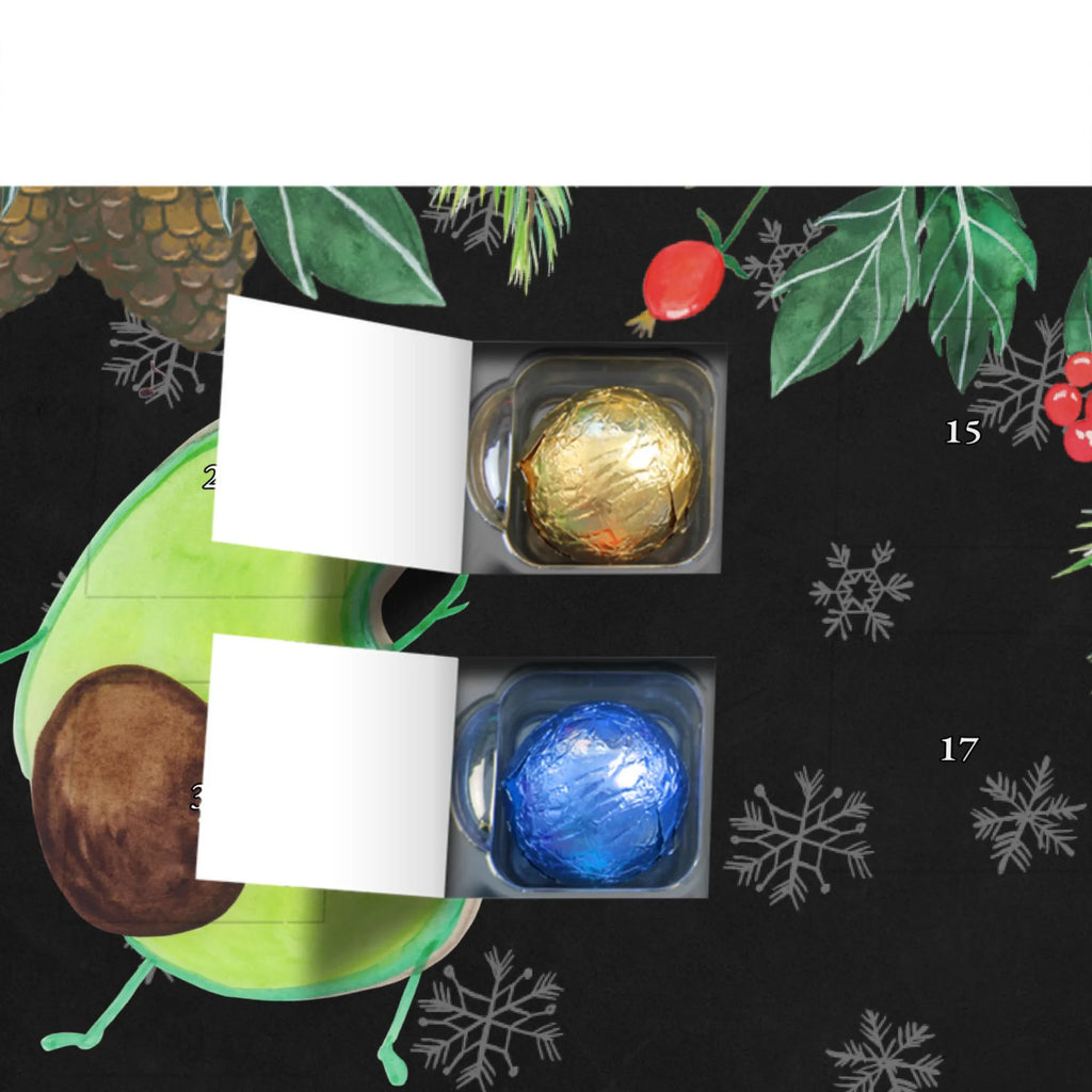 Personalisierter Schoko Adventskalender Avocado Tanzen Personalisierter Adventskalender, Adventskalender mit Namen, Avocado, Veggie, Vegan, Gesund