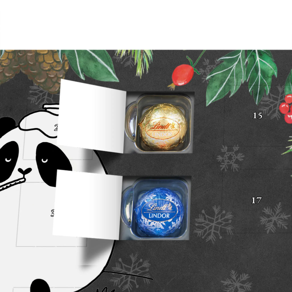 Personalisierter Kugel Markenschokolade Adventskalender Panda Gute Besserung Personalisierter Kugel Markenschokolade Adventskalender