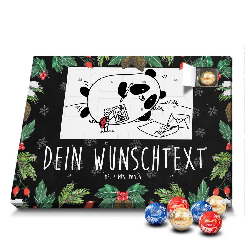 Personalisierter Kugel Markenschokolade Adventskalender Panda Vermissen Personalisierter Kugel Markenschokolade Adventskalender