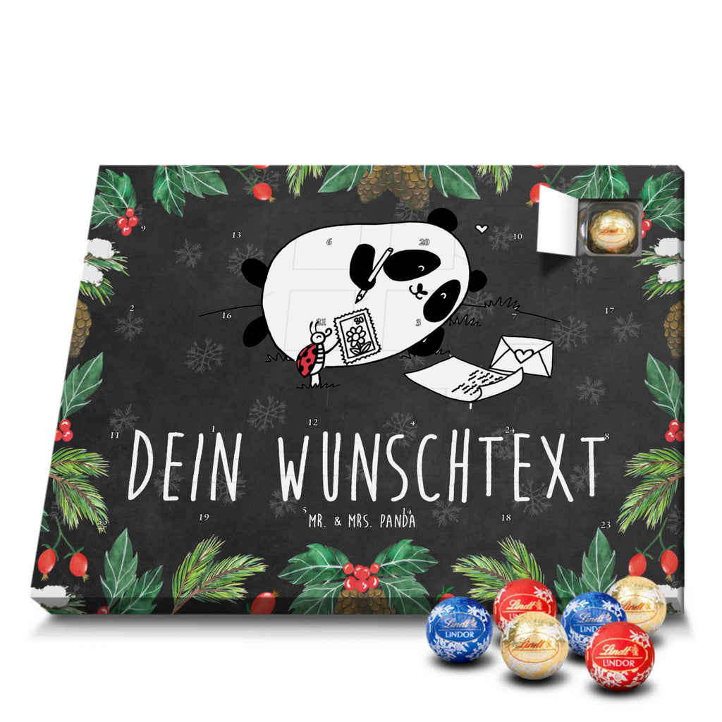 Personalisierter Kugel Markenschokolade Adventskalender Panda Vermissen Personalisierter Kugel Markenschokolade Adventskalender