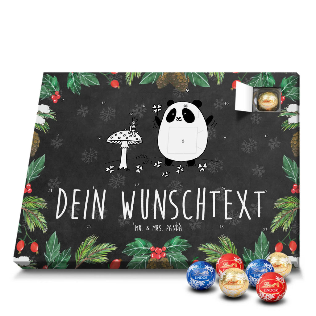 Personalisierter Kugel Markenschokolade Adventskalender Panda Glück Personalisierter Kugel Markenschokolade Adventskalender