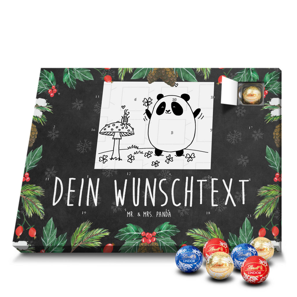 Personalisierter Kugel Markenschokolade Adventskalender Panda Glück Personalisierter Kugel Markenschokolade Adventskalender