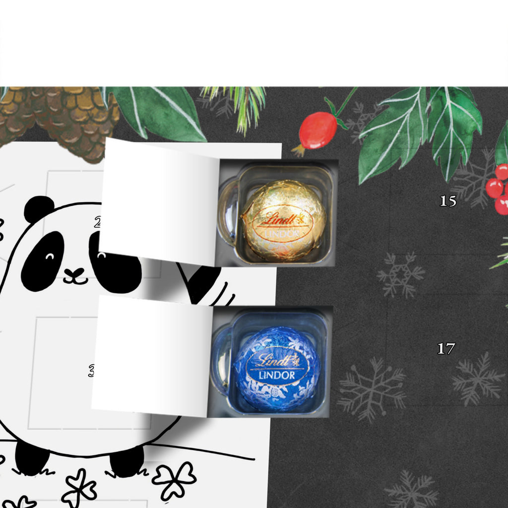 Personalisierter Kugel Markenschokolade Adventskalender Panda Glück Personalisierter Kugel Markenschokolade Adventskalender