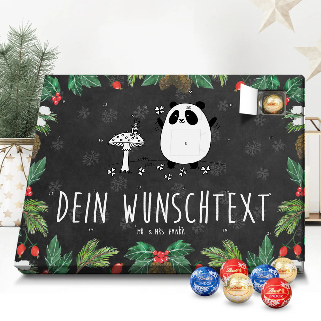 Personalisierter Kugel Markenschokolade Adventskalender Panda Glück Personalisierter Kugel Markenschokolade Adventskalender