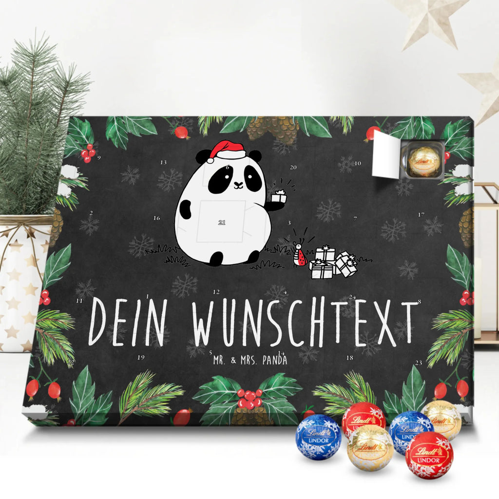 Personalisierter Kugel Markenschokolade Adventskalender Panda Weihnachtsgeschenk Personalisierter Kugel Markenschokolade Adventskalender