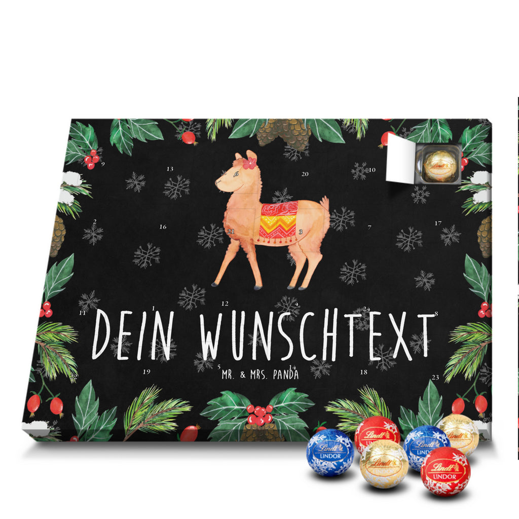 Personalisierter Kugel Markenschokolade Adventskalender Alpaka Stolz Personalisierter Kugel Markenschokolade Adventskalender, Alpaka, Lama