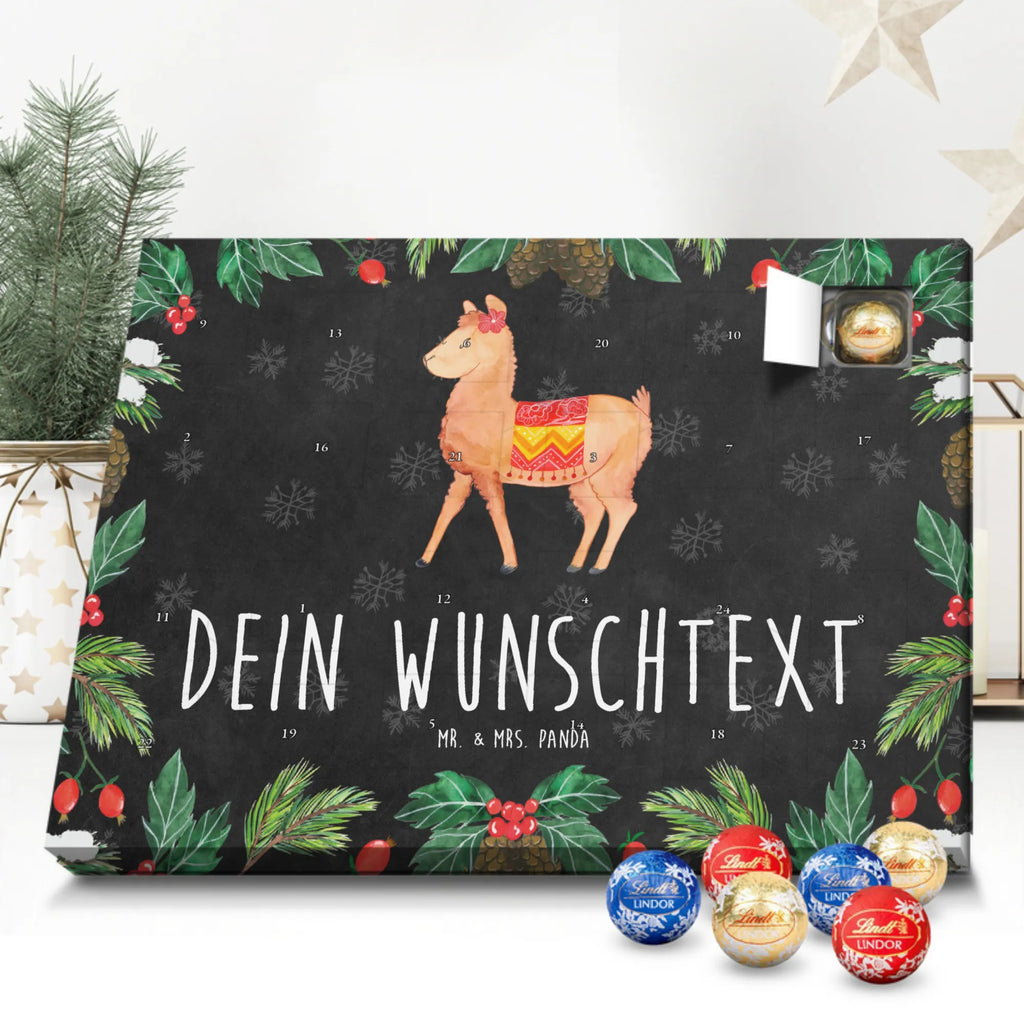 Personalisierter Kugel Markenschokolade Adventskalender Alpaka Stolz Personalisierter Kugel Markenschokolade Adventskalender, Alpaka, Lama