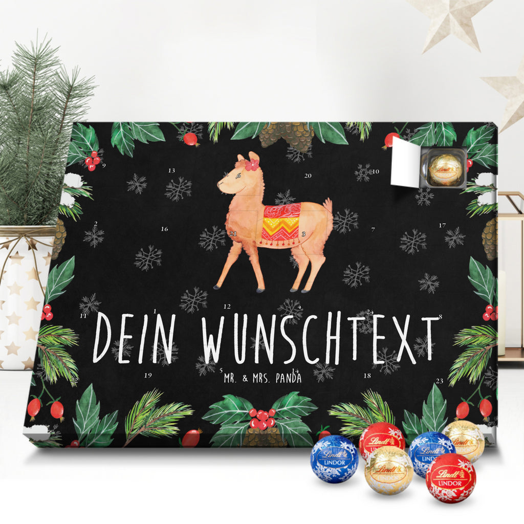 Personalisierter Kugel Markenschokolade Adventskalender Alpaka Stolz Personalisierter Kugel Markenschokolade Adventskalender, Alpaka, Lama