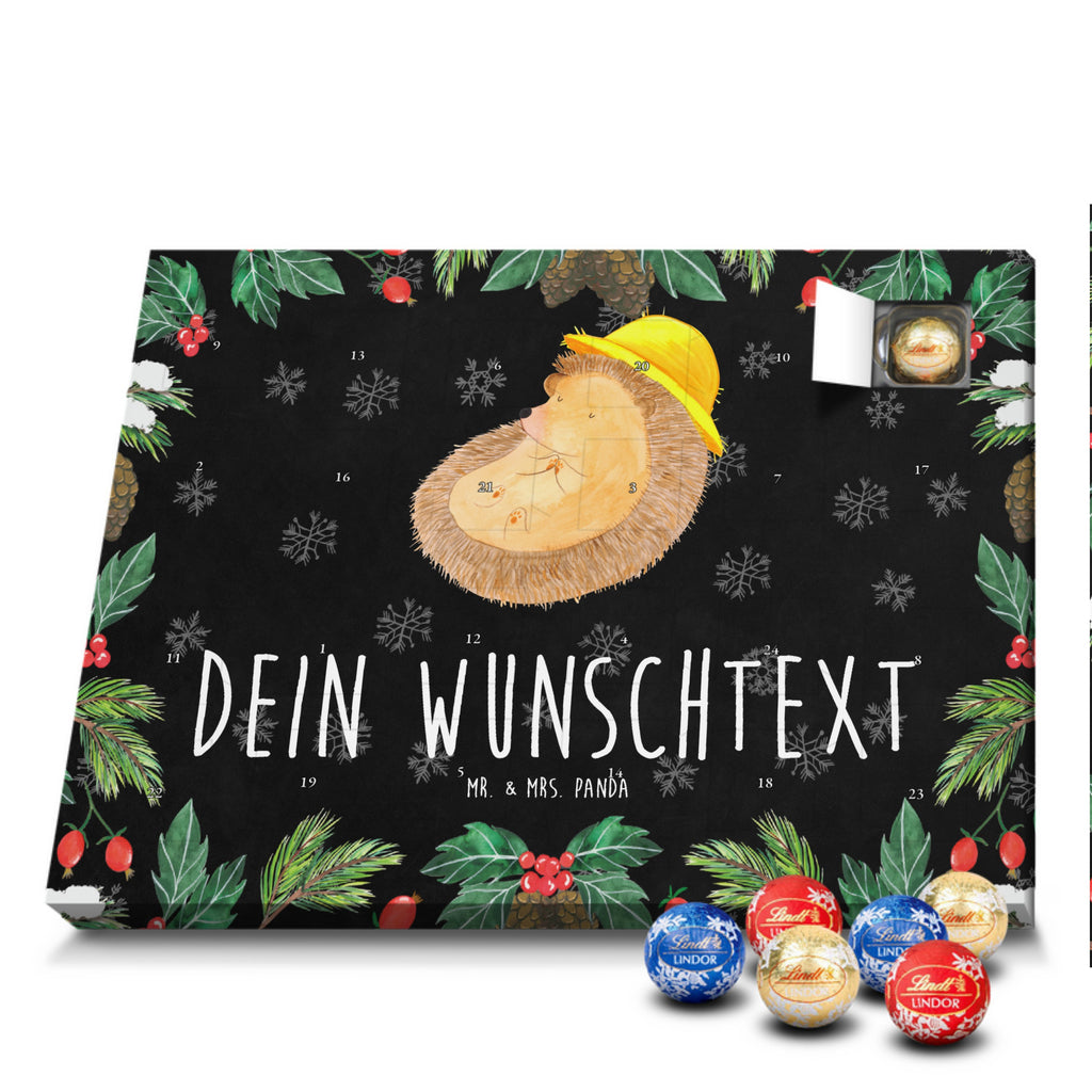 Personalisierter Kugel Markenschokolade Adventskalender Igel Beten Personalisierter Kugel Markenschokolade Adventskalender, Tiermotive, Gute Laune, lustige Sprüche, Tiere, Igel, Igel mit Hut, Sonnenhut, Gott, Amen, beten, Leben, Dankbarkeit, Dankbar sein, dankbar, genießen