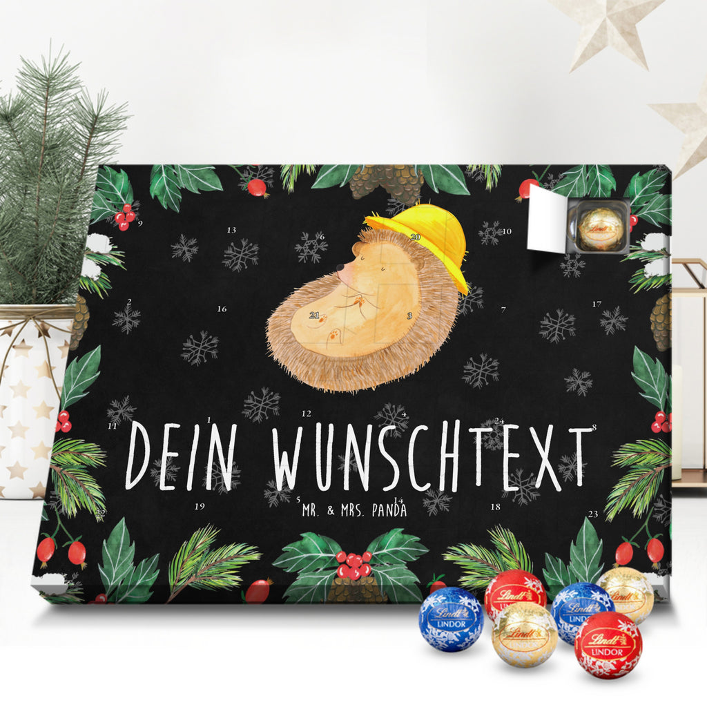 Personalisierter Kugel Markenschokolade Adventskalender Igel Beten Personalisierter Kugel Markenschokolade Adventskalender, Tiermotive, Gute Laune, lustige Sprüche, Tiere, Igel, Igel mit Hut, Sonnenhut, Gott, Amen, beten, Leben, Dankbarkeit, Dankbar sein, dankbar, genießen