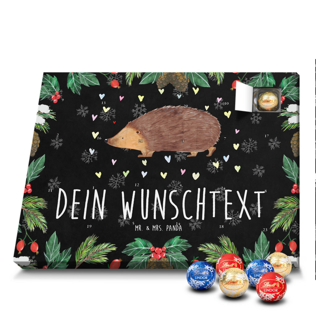 Personalisierter Kugel Markenschokolade Adventskalender Igel Herzen Personalisierter Kugel Markenschokolade Adventskalender, Tiermotive, Gute Laune, lustige Sprüche, Tiere, Liebe, Herz, Herzen, Igel, Vertrauen, Kuss, Leben