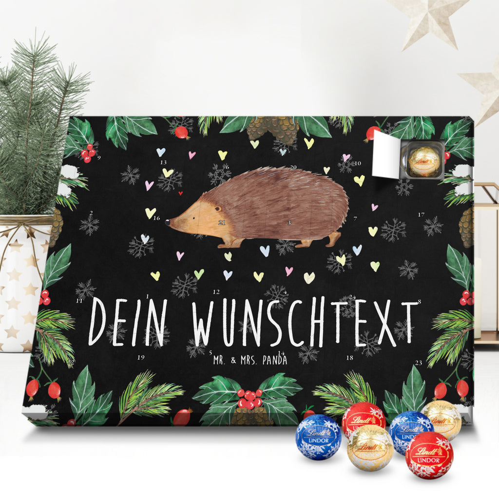 Personalisierter Kugel Markenschokolade Adventskalender Igel Herzen Personalisierter Kugel Markenschokolade Adventskalender, Tiermotive, Gute Laune, lustige Sprüche, Tiere, Liebe, Herz, Herzen, Igel, Vertrauen, Kuss, Leben