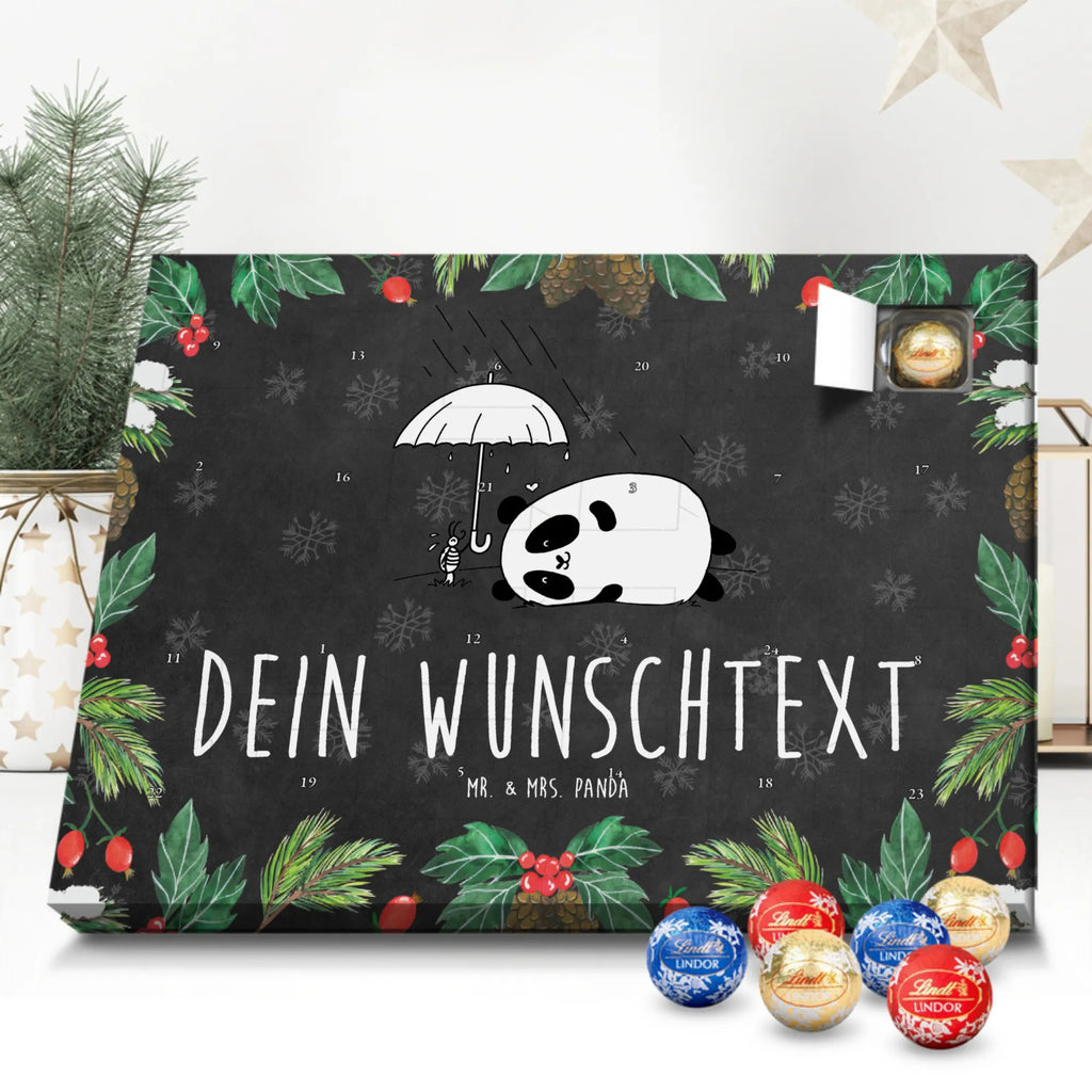 Personalisierter Kugel Markenschokolade Adventskalender Panda Freundschaft Personalisierter Kugel Markenschokolade Adventskalender