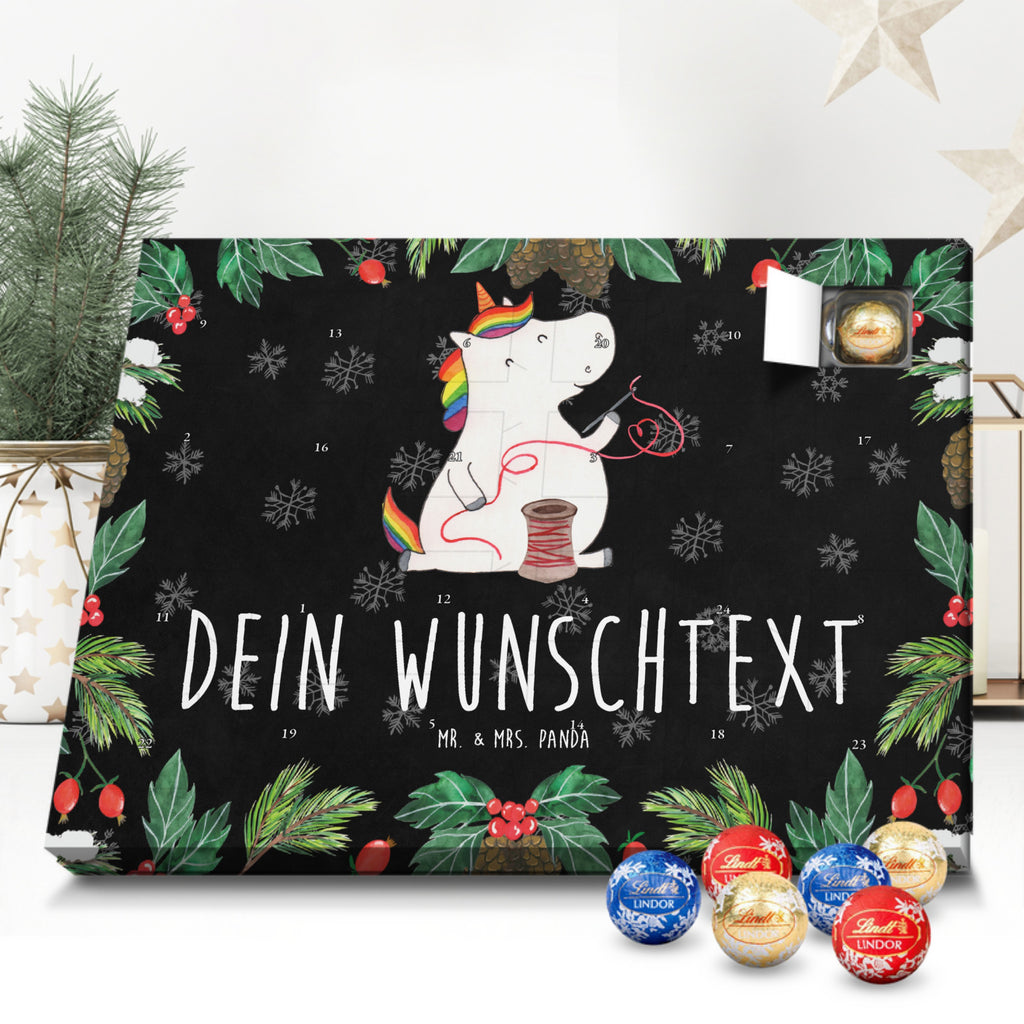 Personalisierter Kugel Markenschokolade Adventskalender Einhorn Näherin Personalisierter Kugel Markenschokolade Adventskalender, Einhorn, Einhörner, Einhorn Deko, Pegasus, Unicorn, Näherin, nähen, Mädchen, Freundin, Häkeln, Stricken, basteln, Nähzimmer