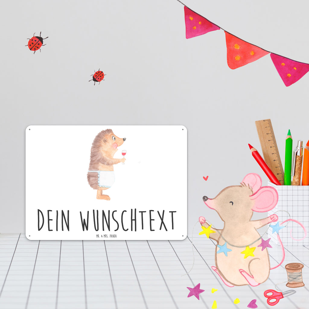 Personalisiertes Blechschild Igel Wein Blechschild, Metallschild, Geschenk Schild, Schild, Magnet-Metall-Schild, Deko Schild, Wandschild, Wand-Dekoration, Türschild, Tiermotive, Gute Laune, lustige Sprüche, Tiere, Wein Spruch, Igel, Geschenk Weintrinker, Geschenk Weinliebhaber, Wein Deko, Weinglas, Rotwein, Weißwein, Wein trinken