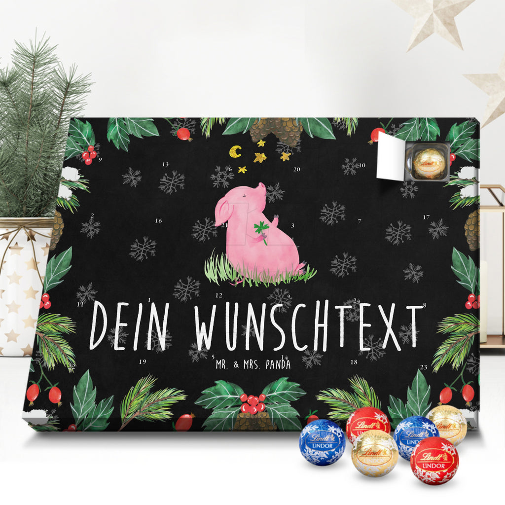 Personalisierter Kugel Markenschokolade Adventskalender Schwein Glück Personalisierter Kugel Markenschokolade Adventskalender, Tiermotive, Gute Laune, lustige Sprüche, Tiere, Glücksschwein. Glück, Schwein, Schweinchen, Sterne, Sernchen, Ziele, Träume, Motivation, Glücksbringer