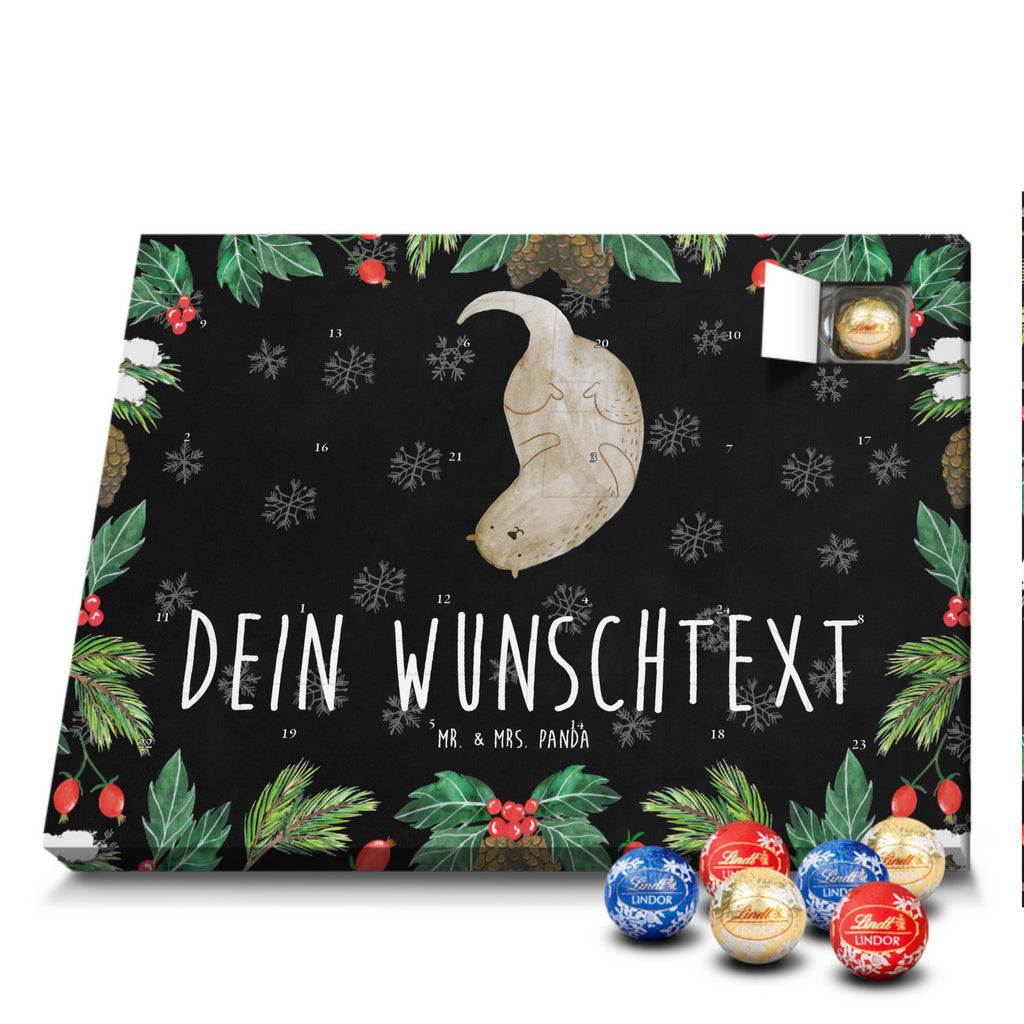 Personalisierter Kugel Markenschokolade Adventskalender Otter Kopfüber Personalisierter Kugel Markenschokolade Adventskalender, Otter, Fischotter, Seeotter, Otter Seeotter See Otter