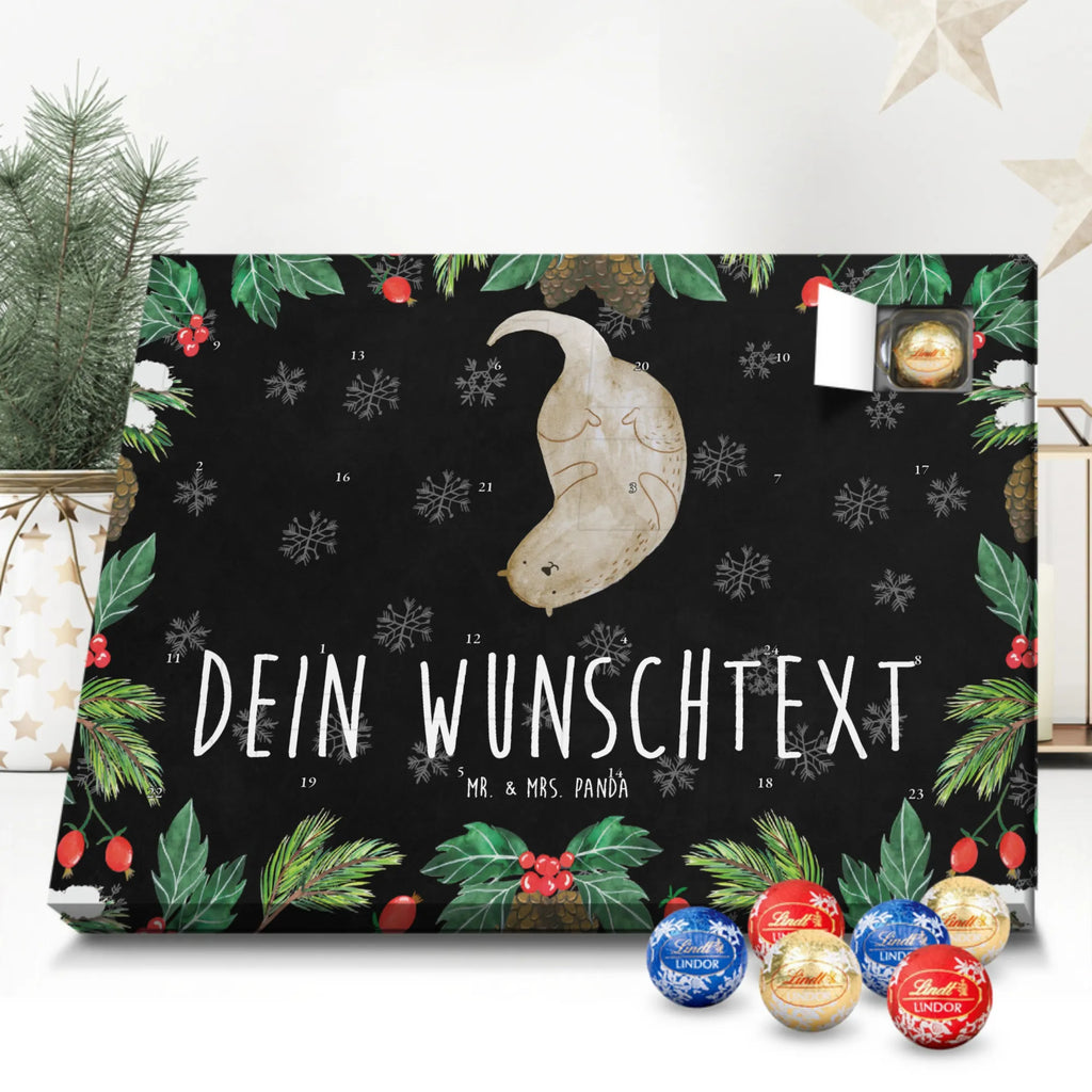 Personalisierter Kugel Markenschokolade Adventskalender Otter Kopfüber Personalisierter Kugel Markenschokolade Adventskalender, Otter, Fischotter, Seeotter, Otter Seeotter See Otter